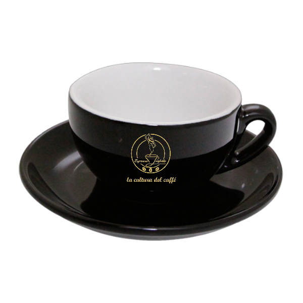 Espresso Perfetto Cappuccino Tasse Schwarz Palermo – La Cultura del Caffè.png