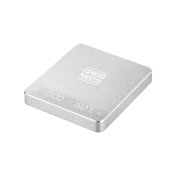 Espresso Perfetto Timer Waage Silber.png